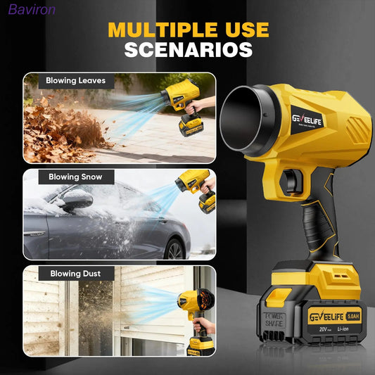 200W Cordless Turbo Jet Blower – 1200G Power, Dual Batteries